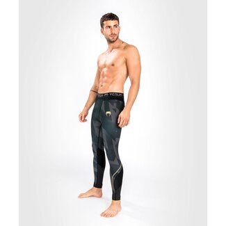 Venum VENUM COMPRESSIE BROEK - RAZOR SPATS - BLACK/GOLD - BLACK/RED