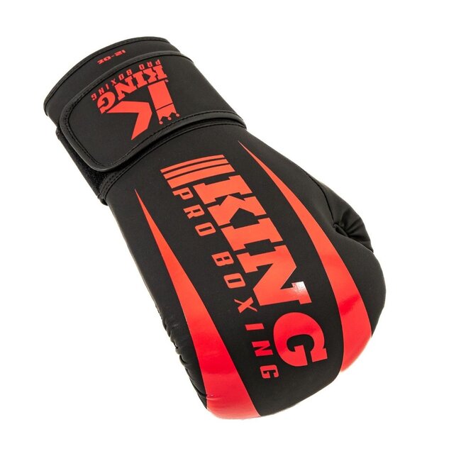 King Pro Boxing King - Bokshandschoenen - KPB/REVO 8 - Zwart/Rood