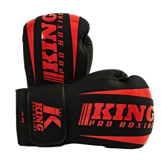 King Pro Boxing Bokshandschoenen - KPB/REVO 8 - Zwart/Rood