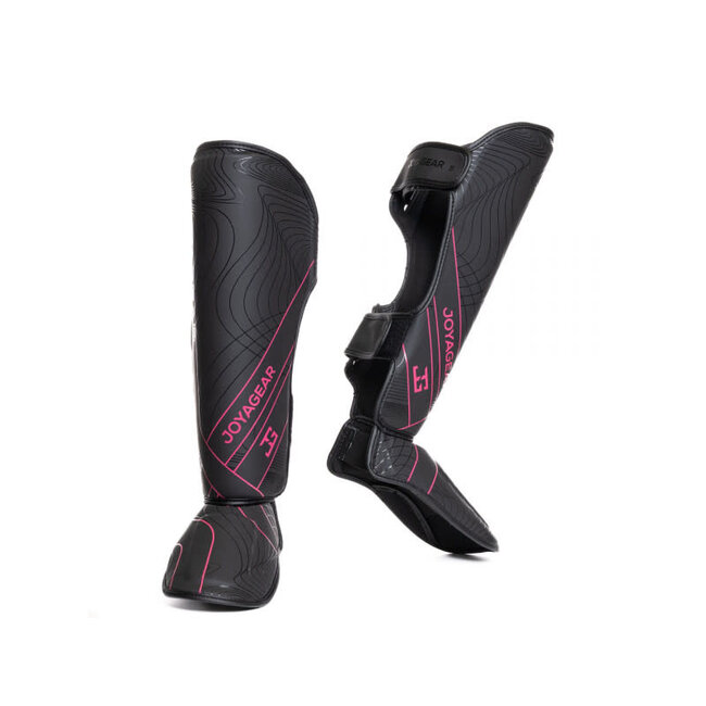 JOYA JOYA ESSENTIAL KICKBOKS SCHEENBESCHERMERS - ZWART-ROZE