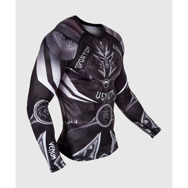 Venum VENUM GLADIATOR 3.0 RASHGUARD - LONG SLEEVES - BLACK/WHITE