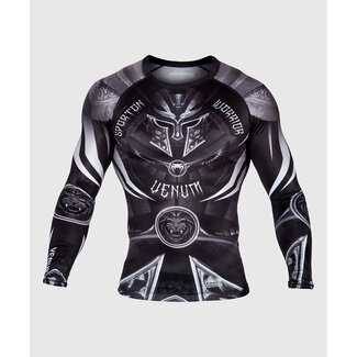 Venum VENUM GLADIATOR 3.0 RASHGUARD - LONG SLEEVES - BLACK/WHITE