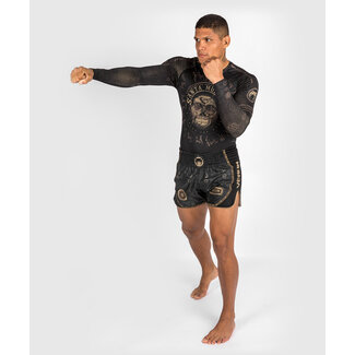 Venum VENUM SANTA MUERTE DARK SIDE - RASHGUARD LONG SLEEVES - BLACK/BROWN