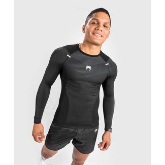 Venum VENUM BIOMECHA RASHGUARD LONG SLEEVES - BLACK/GREY