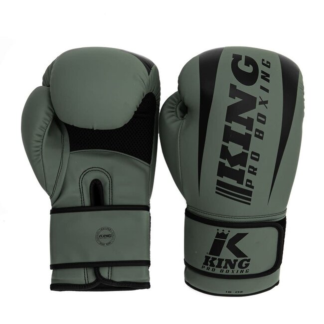 King Pro Boxing BOKSHANDSCHOENEN -KPB/REVO 5 - Militairy green