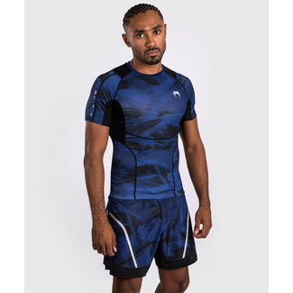 Venum VENUM ELECTRON 3.0 SHORT SLEEVE RASHGUARD - NAVY - NAVY BLUE