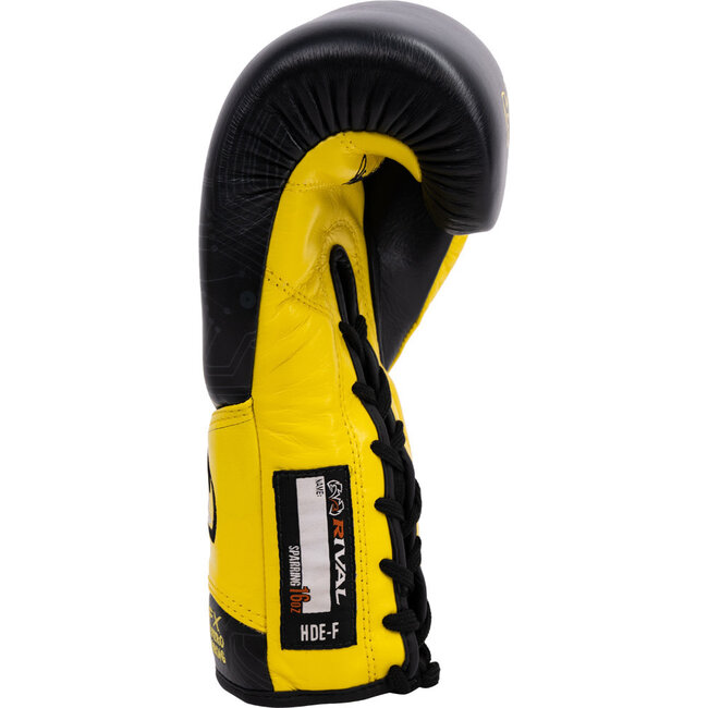 Rival Boxing Gear Rival -Bokshandschoen -  RFX-Guerrero Sparring Gloves P4P Edition - black en yellow
