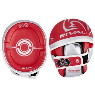 Rival Boxing Gear Rival - Pads - RPM100 Professional Punch Mitts - Red/Silver