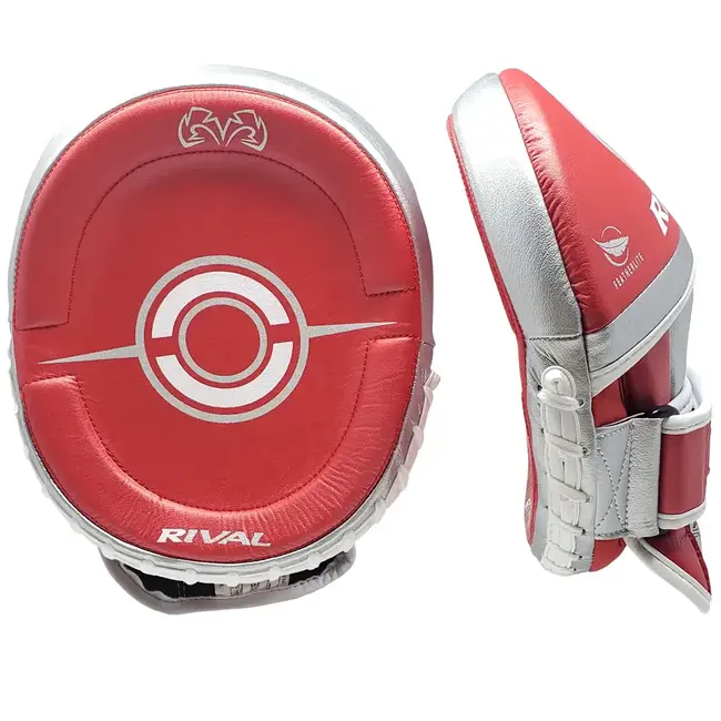 Rival Boxing Gear Rival - Pads - RPM100 Professional Punch Mitts - Red/Silver