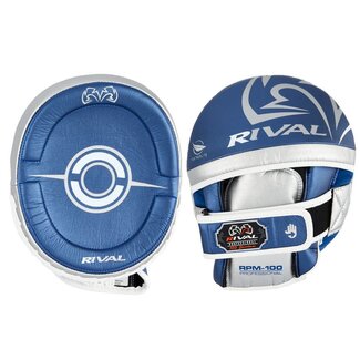 Rival Boxing Gear Rival - Pads - RPM100 Professional Punch Mitts - Blue/Silver