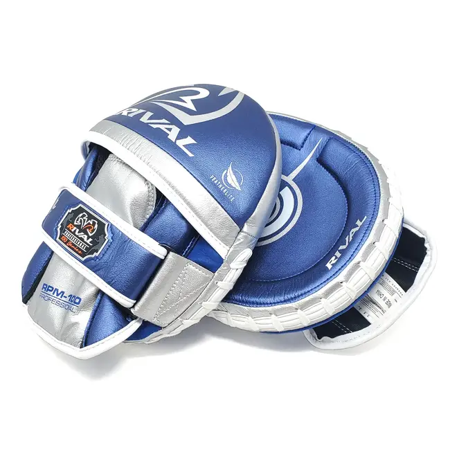 Rival Boxing Gear Rival - Pads - RPM100 Professional Punch Mitts - Blue/Silver