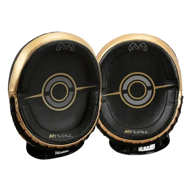 Rival Boxing Gear Rival - Pads - RPM100 Professional Punch Mitts - Black/Gold