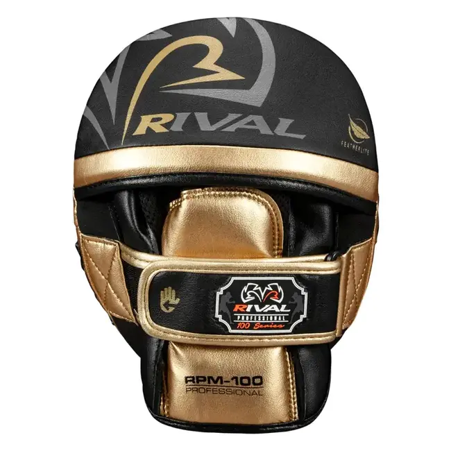 Rival Boxing Gear Rival - Pads - RPM100 Professional Punch Mitts - Black/Gold