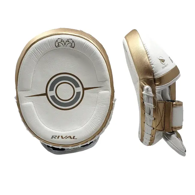Rival RPM100 Professional Punch Mitts – Wit/Goud