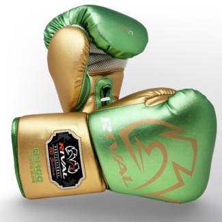 Rival Boxing Gear RS100 Professional Sparring Bokshandschoenen – Groen/Goud