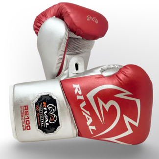 Rival Boxing Gear RS100 Professional Sparring Bokshandschoenen – Rood/Zilver