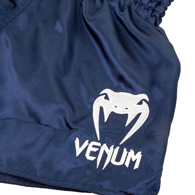 Venum MUAY THAI SHORTS CLASSIC - NAVY BLUE/WHITE