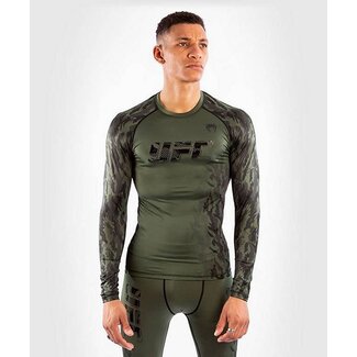 Venum UFC Authentic Fight Week Men's Performance Long Sleeve Rashguard - GREEN