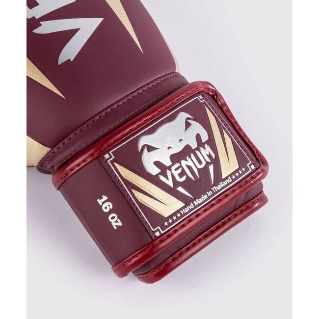 Venum Elite Bokshandschoenen Burgundy Gold