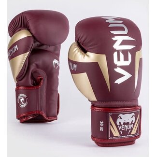 Venum Elite Bokshandschoenen Burgundy Gold