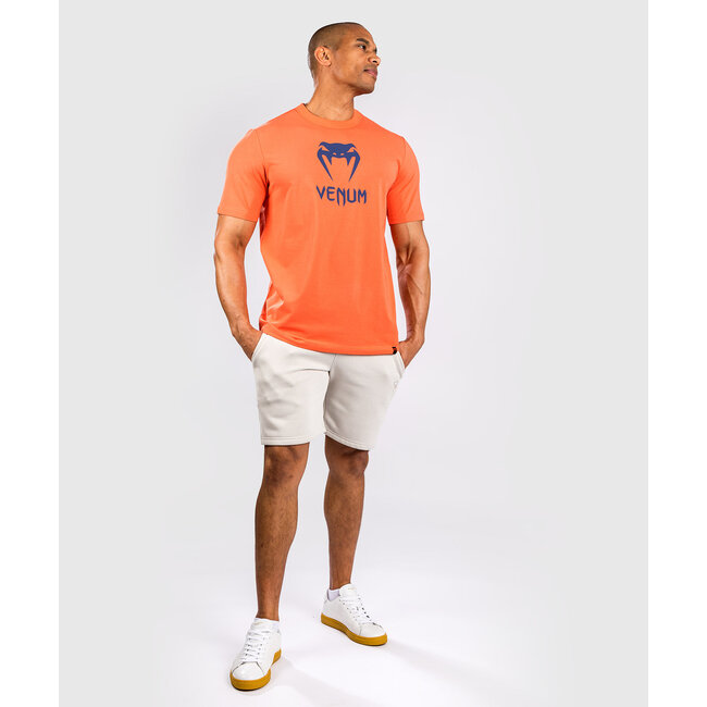 Venum CLASSIC T-SHIRT - ORANGE/NAVY BLUE