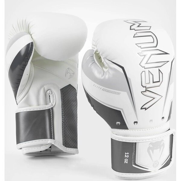Venum Elite Evo Boxhandschuh – weiß/grau