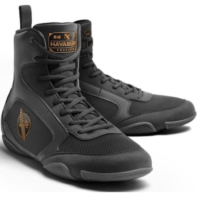 Hayabusa Hayabusa Pro Boxing Boksschoenen – Zwart | Lichtgewicht & Grip voor Explosieve Bewegingen