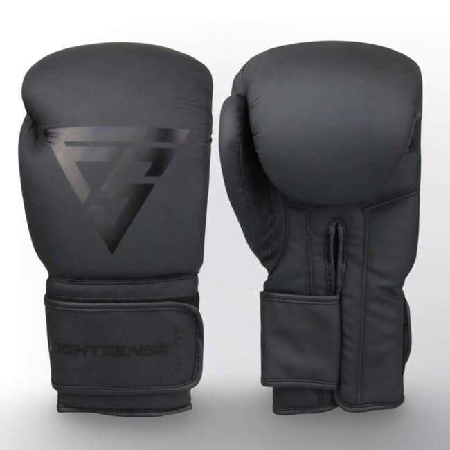 Fightsense Fightsense Bokshandschoenen – Pro Style – Black on Black – Voor Boksen & Kickboksen