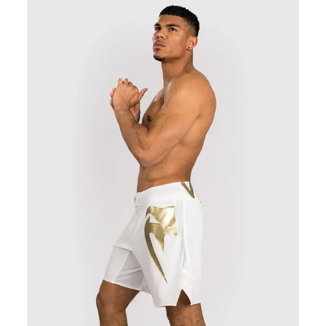 Venum Light 5.0 Fight Shorts - White/Gold