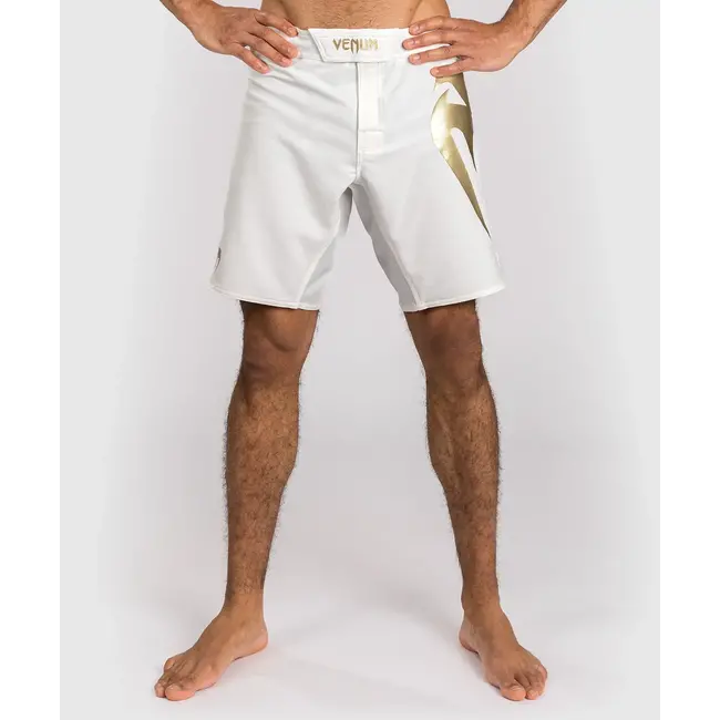 Venum Light 5.0 Fight Shorts - White/Gold