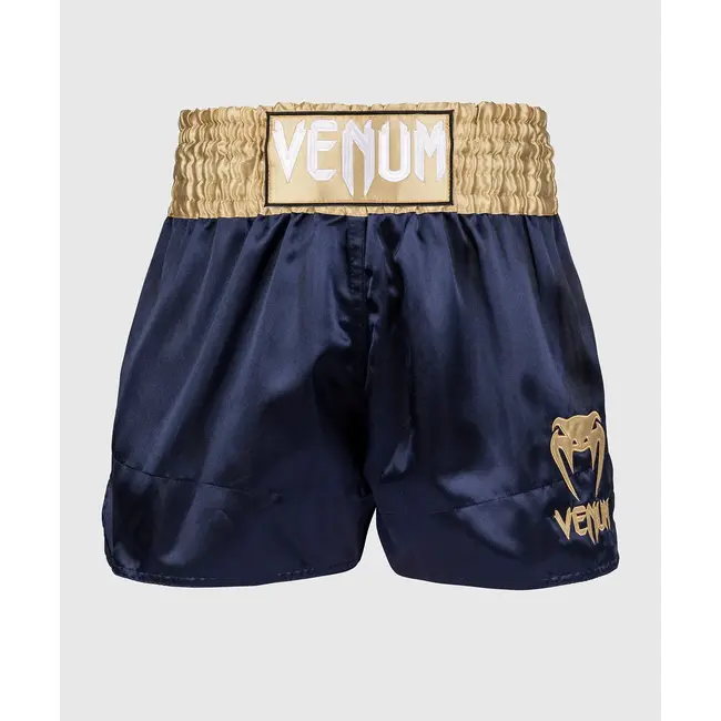 Venum Venum Classic Muay Thai Shorts - Navy Blue/Gold