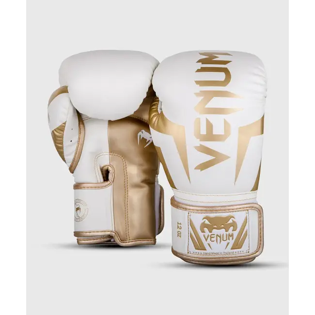 Venum Venum Elite Boxing Gloves - White/Gold