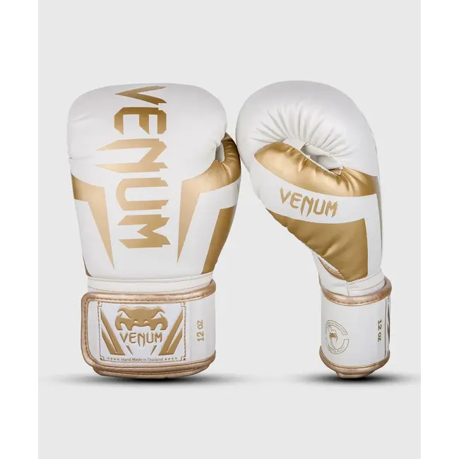 Venum Elite - BOKSHANDSCHOENEN - White/Gold