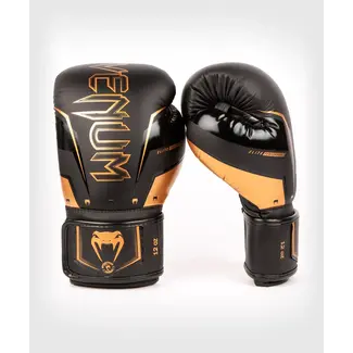 Venum Venum Elite Evo Boxing Gloves - Black/Bronze