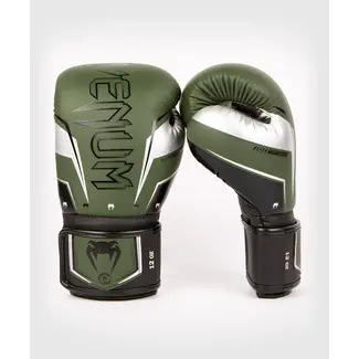 Venum Venum Elite Evo Boxing Gloves - Khaki/Silver