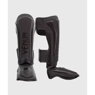 Venum SCHEENBESCHERMERS - Elite Standup Shin Guards - BLACK/BLACK