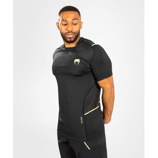 Venum FUSION 2.0 MEN DRY TECH T-SHIRT - BLACK/YELLOW