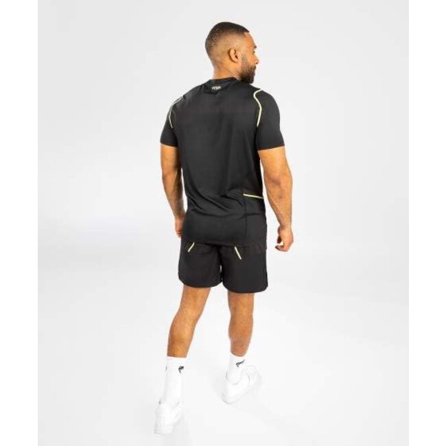 Venum FUSION 2.0 MEN DRY TECH T-SHIRT - BLACK/YELLOW