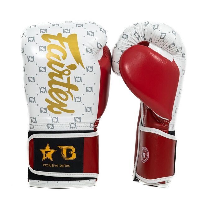 FAIRTEX Fairtex x Booster FXB BG Star Bokshandschoenen – Wit/Rood – Limited Edition