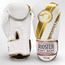 Booster Fightgear BGL 1 V3 Leren Bokshandschoenen – Wit/Goud – 12oz, 14oz en 16oz