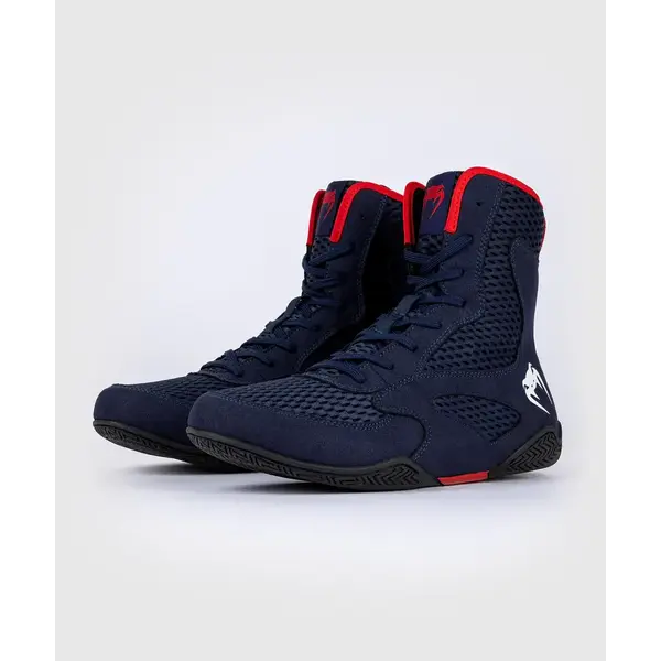 Venum Contender chaussures de boxe - bleu marine/rouge