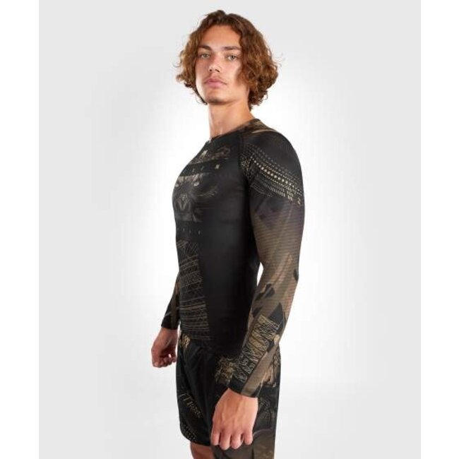 Venum Venum Gorilla Jungle Rashguard Long Sleeves - Black/Sand