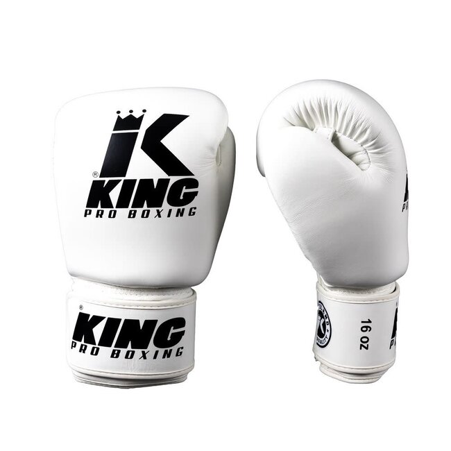 King Pro Boxing bokshandschoenen - KPB/BGVL 3 WHITE