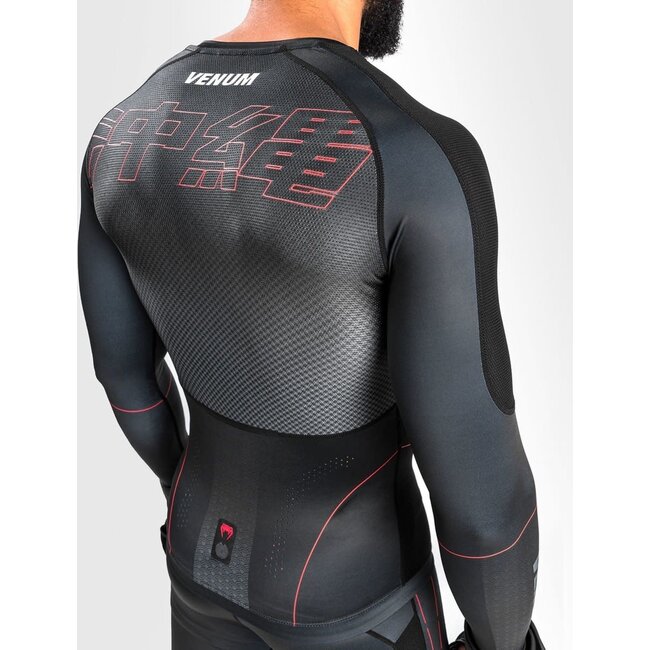 Venum Venum OKINAWA 3.0 Rash Guard  Zwart Rood