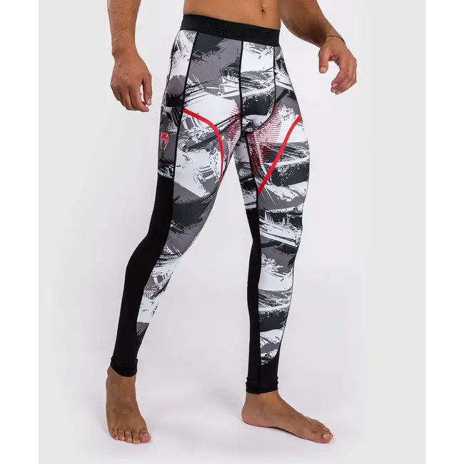 Venum Venum - COMPRESSIE BROEK -  Electron 3.0 Spats - Grey/Red