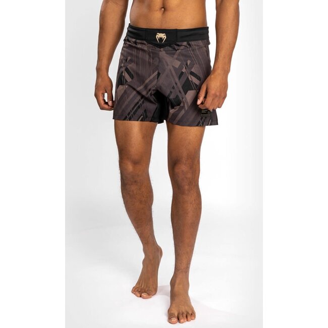 Venum FIGHT SHORT - Tecmo 2.0 Fight - ZWART/BRUIN