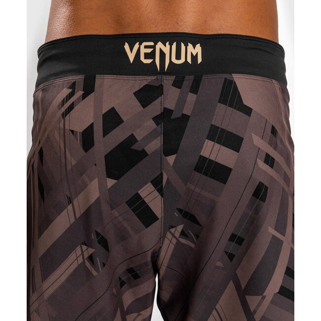 Venum FIGHT SHORT - Tecmo 2.0 Fight - ZWART/BRUIN