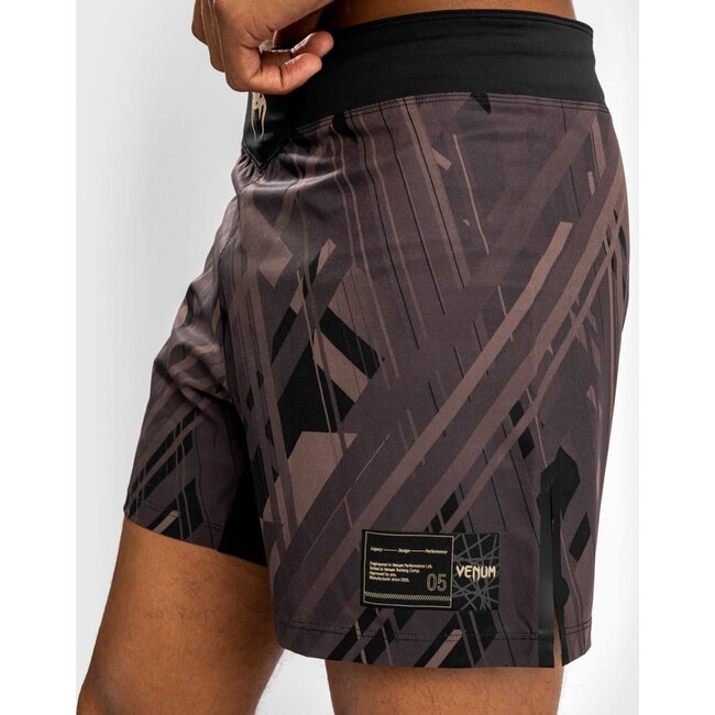 Venum FIGHT SHORT - Tecmo 2.0 Fight - ZWART/BRUIN