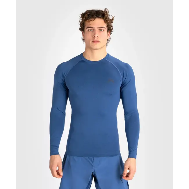 Venum Contender Men’s Long Sleeve Rashguard - Blue