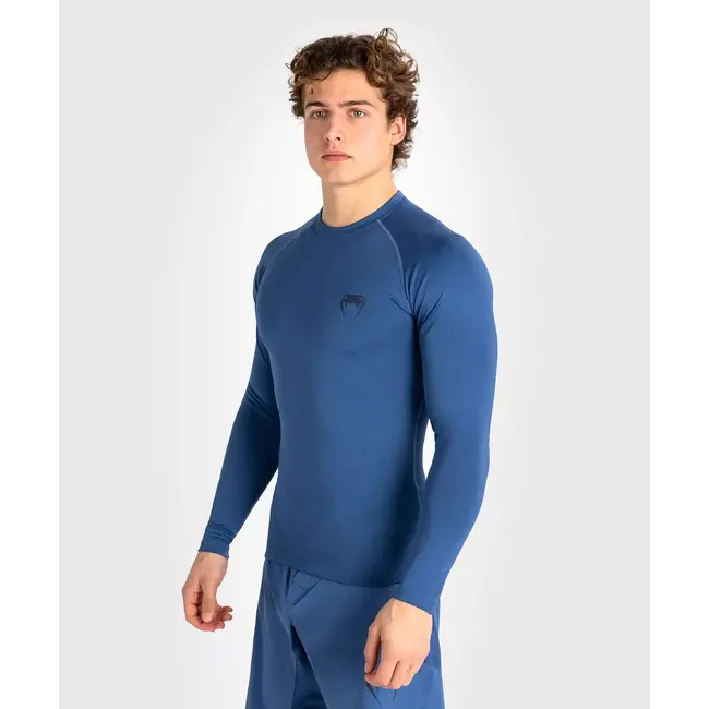 Venum Contender Men’s Long Sleeve Rashguard - Blue